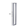 Puxador para Porta Barra Retangular Aço Inoxidavel 80cm Polido - 5
