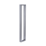 Puxador para Porta Barra Retangular Aço Inoxidavel 80cm Polido - 1