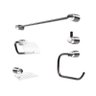 Kit De Acessórios Para Banheiro Preto/Cromo 5 Peças - Azzo - 2