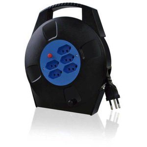 Extensão Elétrica Multilaser Carretilha 10m 5 Tomadas 2p+T Wi279