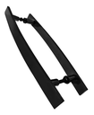 Ver imagem 2 de Puxador Duplo Alumínio Curvo 80cm Porta Pivotante Preto