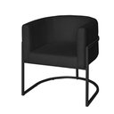 Ver imagem 3 de Poltrona Base Industrial Preto Kit 2 Lety Veludo Preto S05 - D'Rossi