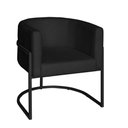 Ver imagem 4 de Poltrona Base Industrial Preto Kit 2 Lety Veludo Preto S05 - D'Rossi