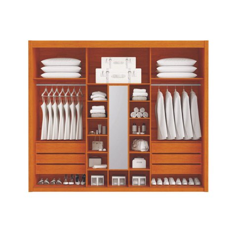 Guarda Roupa 4 Portas 6 Gav - Petrarca Alfa - Móveis Bettio