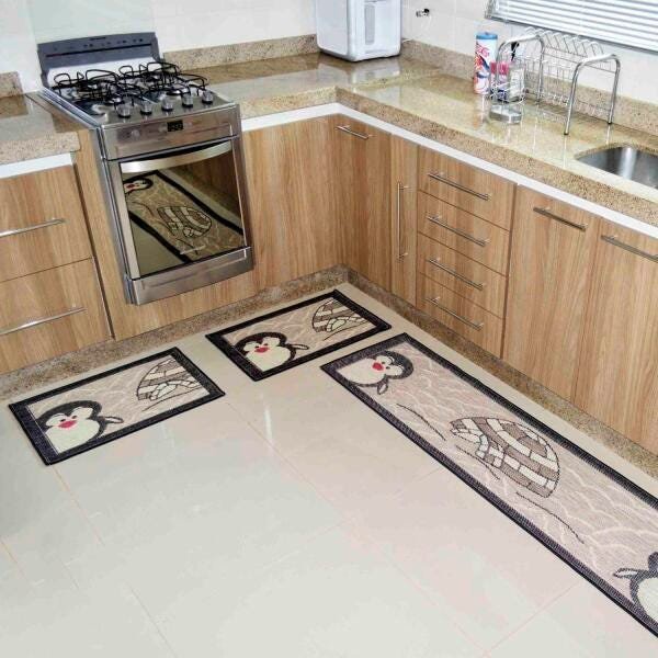 Jogo de Tapetes para Cozinha Sisal Look Rayza - 2