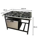 Ver imagem 2 de Fogão 6 Bocas Cefaz com Forno Linha Gold Baixa Pressão Cfzg-135