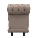Ver imagem 4 de Kit 2 Sofá Retrô Barcelona Namoradeira Calçadeira Suede Bege - D'Rossi