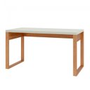 Ver imagem 2 de Mesa para Escritório em Mdf Off White Freijó 135x68 Cm Dalla Costa