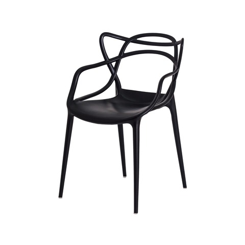 Cadeira de Jantar Cozinha Varanda Área Externa Allegra Master com Inmetro Preto