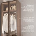Ver imagem 6 de Guarda Roupa Planejado 100% MDF 2 Portas Reflecta Orion CabeCasa MadeiraOriginals Marrom/Mocha