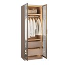 Ver imagem 5 de Guarda Roupa Planejado 100% MDF 2 Portas Reflecta Orion CabeCasa MadeiraOriginals Marrom/Mocha