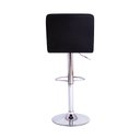 Ver imagem 3 de Banqueta Alta de Cozinha Ilha Bancada Restaurante com Encosto Estofada Giratória Gomos Preta