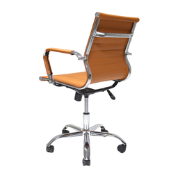 Cadeira de Escritório Simples Ergonômica Stripes Diretor Secretária com Regulagem Caramelo - 8