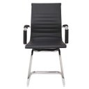 Ver imagem 7 de Cadeira de Escritório Ergonômica Stripes Esteirinha com Base Fixa Cromada Suporta até 120kg Preta