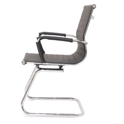 Cadeira de Escritório Ergonômica Stripes Esteirinha com Base Fixa Cromada Suporta até 120kg Preta - 8