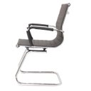 Ver mais imagens de Cadeira de Escritório Ergonômica Stripes Esteirinha com Base Fixa Cromada Suporta até 120kg Preta