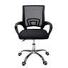 Cadeira de Escritório Simples Diretor Secretária com Regulagem Home Office Escrivaninha Preta - 7