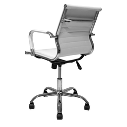 Cadeira de Escritório Ergonômica Simples Stripes Diretor Secretária com Regulagem Branca - 8