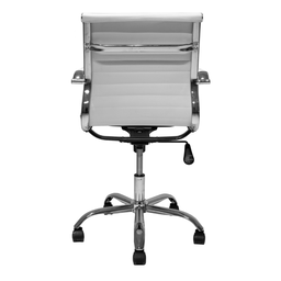Cadeira de Escritório Ergonômica Simples Stripes Diretor Secretária com Regulagem Branca - 9