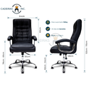 Ver imagem 7 de Cadeira de Escritório Presidente Ergonômica Big com 42 Molas Ensacadas Monique Relax Preta