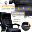 Ver imagem 3 de Cadeira de Escritório Presidente Ergonômica Big com 42 Molas Ensacadas Monique Relax Preta