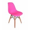 Cadeira Eiffel Base Madeira Pink - 1