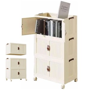 Armario Dobravel 3 Andares Empilhavel Escritorio Casa Cozinha Lavanderia Sala Quarto Praticidade Org