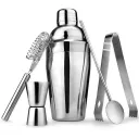 Ver imagem 1 de Kit Bar 5pçs Coqueteleira Profissional Aço Inox 550ml Caipirinha