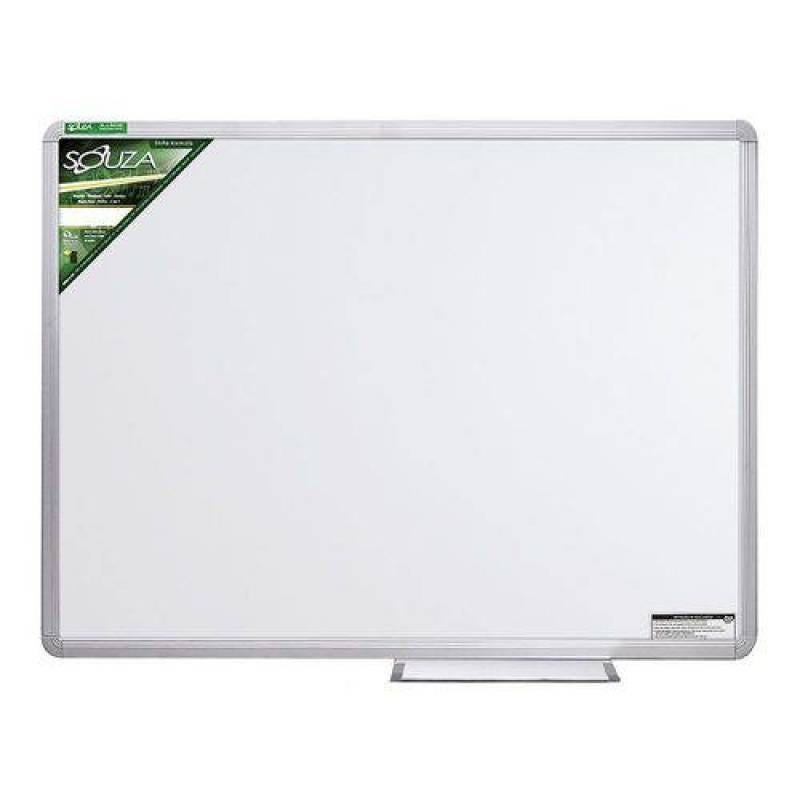 Quadro Branco Luxo Magnético 70x50 Moldura Em Alumínio Souza ...