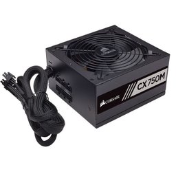 FONTE 80PLUS BRONZE CORSAIR CP-9020061-WW CXM 750W ATX PFC ATIVO BIVOLT SEMI-MODULAR - 3