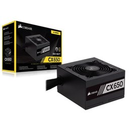 FONTE 80PLUS BRONZE CORSAIR CP-9020122-WW CX 650W ATX PFC ATIVO BIVOLT S/CABO DE FORCA - 1