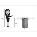 Ver imagem 2 de Conjunto para Sala de Jantar Mesa e 4 Cadeiras Viero Via