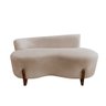Namoradeira Sofá Feijão Lounge Orgânica Suede Bege - 3