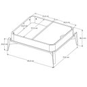 Ver imagem 4 de Mesa de Centro Buriti Off White - Moveis Jb
