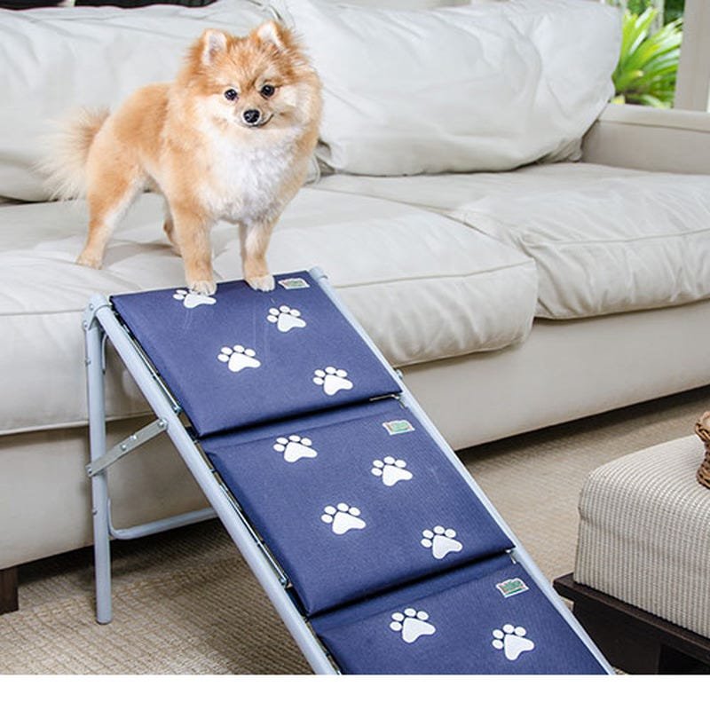 Escada Rampa dobrável para Cães e gatos Tubline Azul - 4