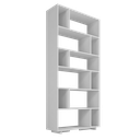 Ver imagem 5 de ESTANTE PARA LIVROS 5 PRATELEIRAS 12 NICHOS EUFORIA YESCASA BRANCO