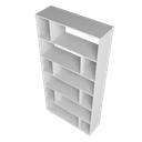 Ver imagem 7 de ESTANTE PARA LIVROS 5 PRATELEIRAS 12 NICHOS EUFORIA YESCASA BRANCO