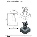 Ver imagem 2 de Acabamento de Registro para Base Reforma 1.1/4" E 1.1/2" Lotus Celite 