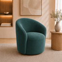 Ver imagem 4 de Poltrona Yara Decorativa Orgânica para Sala Suede Estofada