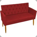 Ver imagem 1 de Namoradeira Decorativa para Sala Recepção Manicure Consultório Escritório Nina Capitonê Suede