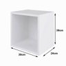 Nicho Mdf Branco Tx Quadrado com Fundo 30a X 30l X 24p Cm Nchbr006 - 2