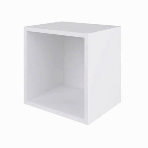 Nicho Mdf Branco Tx Quadrado com Fundo 30a X 30l X 24p Cm Nchbr006