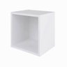 Nicho Mdf Branco Tx Quadrado com Fundo 30a X 30l X 24p Cm Nchbr006 - 1