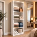 Ver imagem 1 de Armário Closet Modular Prateleiras Estante Livreiro Luna Branco
