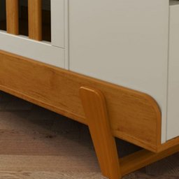 Berço Multifuncional Bkids Branco Freijó Eco Wood com Colchão - Matic - 5