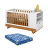 Berço Multifuncional Bkids Branco Freijó Eco Wood com Colchão - Matic - 11