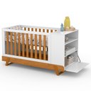 Ver imagem 3 de Berço Multifuncional Bkids Branco Freijó Eco Wood com Colchão - Matic