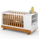 Ver imagem 2 de Berço Multifuncional Bkids Branco Freijó Eco Wood com Colchão - Matic