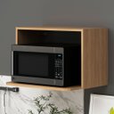 Ver imagem 1 de Nicho Aéreo Cozinha Multiuso para Forno Micro 60cm Freijó Cz3103
