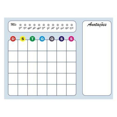 Ímã de Geladeira para Recados com Canetinha